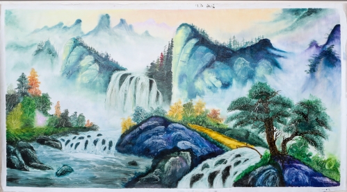 恰同学少年,颂大好河山——高珊同学个人刀画展在图书